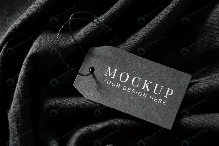 clothing mock up tag soft fabric crcabcc98f0 size99.01mb - title:موکاپ تگ مشکی لباس - اورچین فایل - format:PSD - فتوشاپ - sku:crcabcc98f0 - keywords: p_id:54912