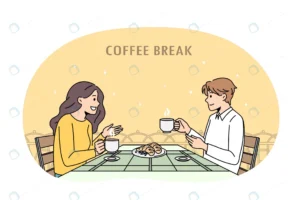 coffee break conversation concept positive couple crc81bc2ce4 size2.53mb - title:Home - اورچین فایل - format: - sku: - keywords: p_id:18