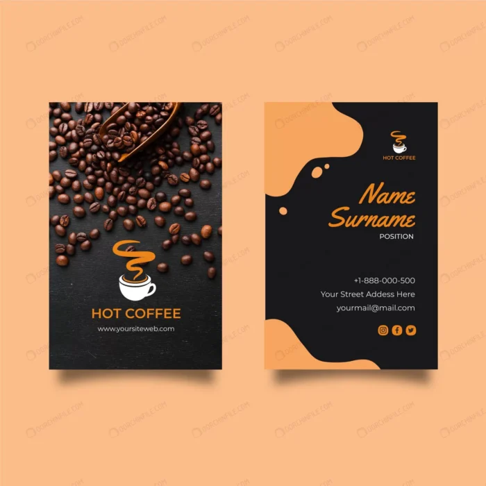 coffee shop double sided businesscard v crc34698919 size1.97mb - title:کارت ویزیت کافه رستوران - اورچین فایل - format:EPS - وکتور - sku:crc34698919 - keywords: p_id:93521