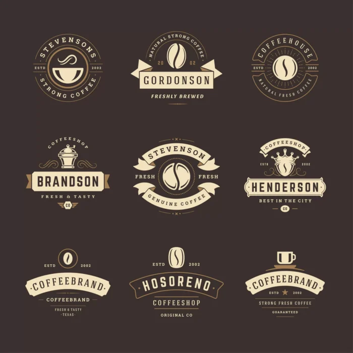 coffee shop logos design templates set illustrati crcb4fbbc5e size2.88mb - title:مجموعۀ لوگوی قهوه و کافی شاپ - اورچین فایل - format:EPS - وکتور - sku:crcb4fbbc5e - keywords: p_id:39463