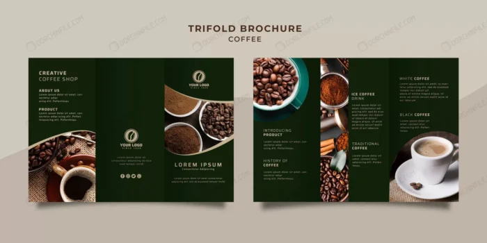 coffee trifold brochure crc28c48552 size163.37mb - title:قالب آماده سه لت - اورچین فایل - format:PSD - فتوشاپ - sku:crc28c48552 - keywords:قالب آماده سه لت, فایل فتوشاپ, بروشور, سه لت, فایل تکی p_id:96191