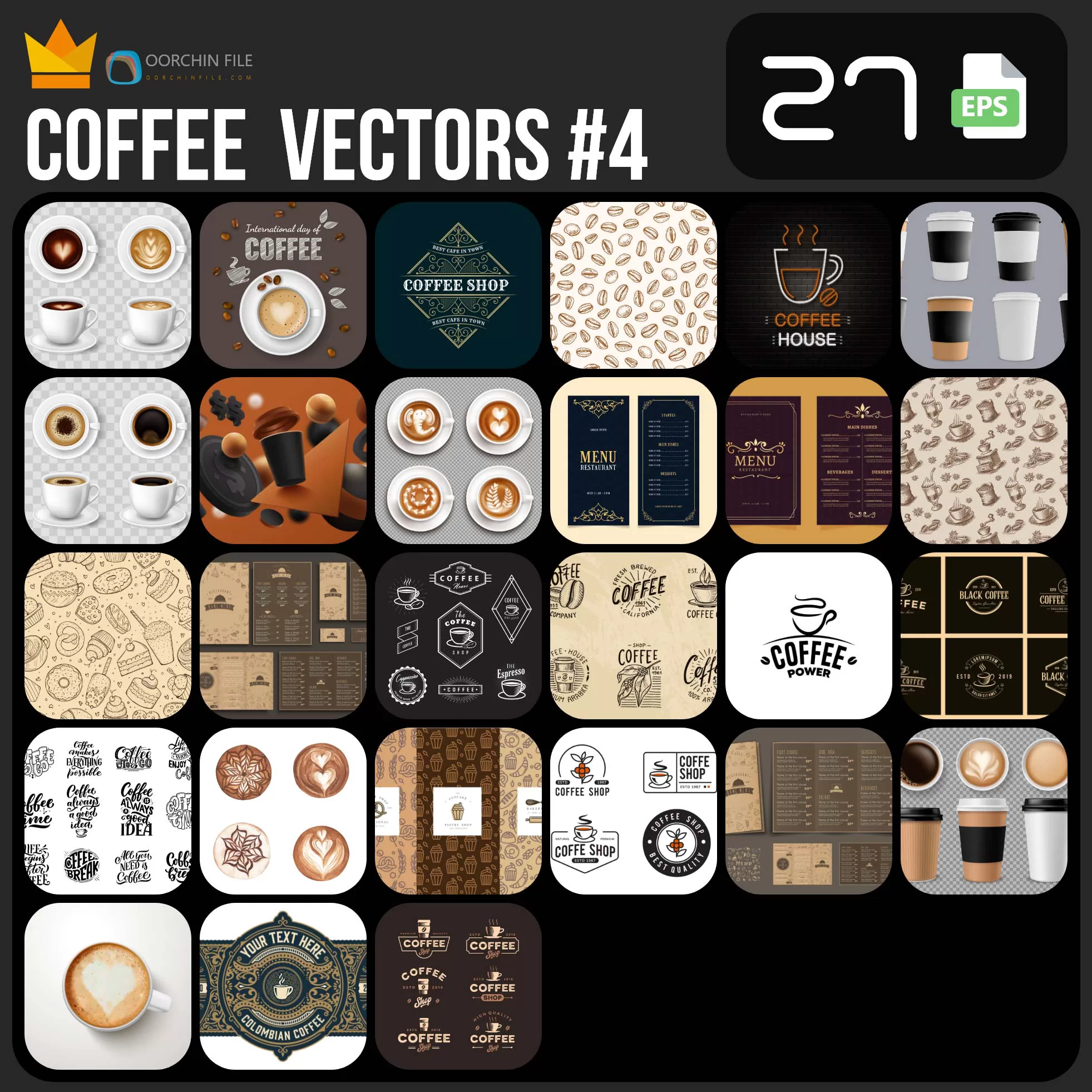 coffee vectors 4b - title:Home - اورچین فایل - format: - sku: - keywords: p_id:18