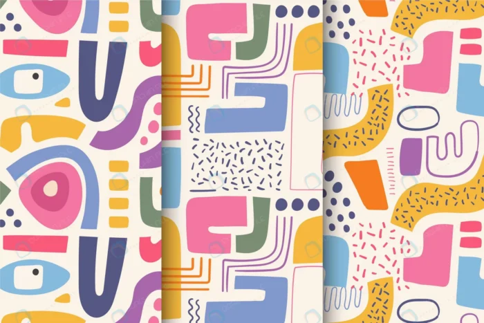 collection abstract hand drawn pattern rnd457 frp9175444 1 - title:مجموعه پترن سبک نقاشی با فرمت وکتور - اورچین فایل - format:EPS - وکتور - sku:frp9175444 - keywords: p_id:70437