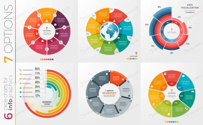 collection circle chart templates options crcc0f1dd5a size9.60mb - title:مجموعه اینفوگرافیک دایره ای - اورچین فایل - format:EPS - وکتور - sku:crcc0f1dd5a - keywords: p_id:98923