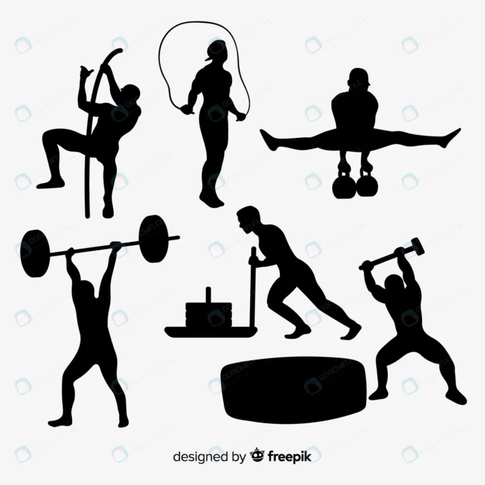collection crossfit training silhouettes crc1a6ec9e0 size0.50mb - title:سیلوئت تمرین کراس فیت - اورچین فایل - format:EPS - وکتور - sku:crc1a6ec9e0 - keywords: p_id:85841