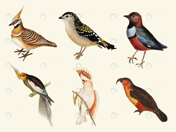 collection vintage bird vector hand drawn set crc6c01da69 size12.64mb 1 - title:وکتور کالکشن پرنده به سبک قدیمی 2 - اورچین فایل - format:EPS - وکتور - sku:crc6c01da69 - keywords: p_id:49741