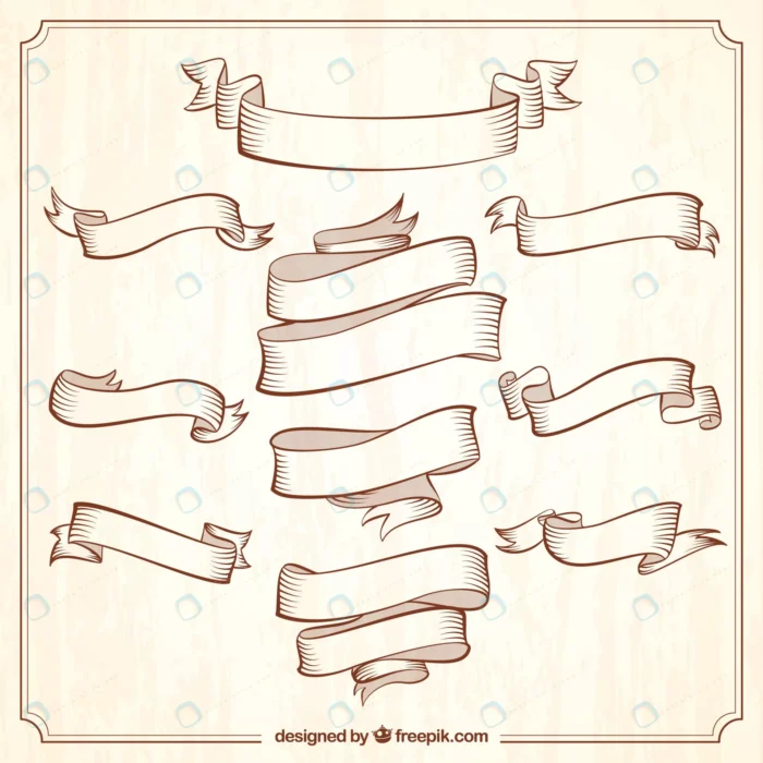 collection vintage ornamental ribbons crc662b4050 size3.89mb - title:مجموعه ریبون قدیمی - اورچین فایل - format:EPS - وکتور - sku:crc662b4050 - keywords: p_id:87611