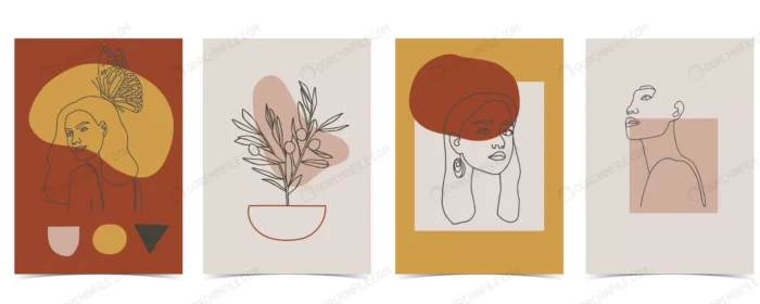 collection woman background set with color crcb8ce4489 size1.45mb - title:مجموعه پوستر زن سبک لاین آرت - اورچین فایل - format:EPS - وکتور - sku:crcb8ce4489 - keywords:مجموعه پوستر زن سبک لاین آرت, وکتور, پوستر, تصویر خطی, خانم, دختر, فایل تکی, کاراکتر, گل p_id:95525