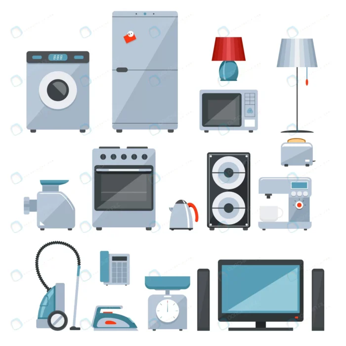 colored icons different types home appliances crc0ea36329 size0.85mb - title:مجموعه وکتور لوازم آشپزخانه - اورچین فایل - format:EPS - وکتور - sku:crc0ea36329 - keywords: p_id:87903