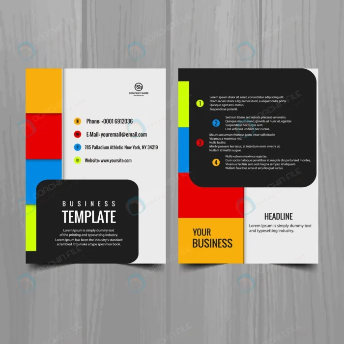 colorful brochure template crc8f23c10f size3.66mb - title:قالب بروشور رنگی شرکت - اورچین فایل - format:EPS - وکتور - sku:crc8f23c10f - keywords: p_id:78471