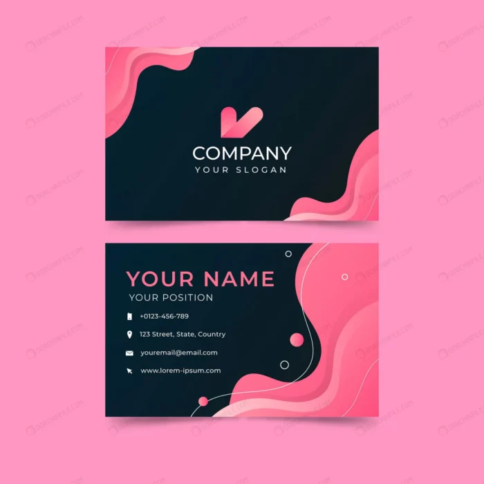 colorful business card template crc3578f030 size2.83mb - title:قالب کارت ویزیت مشکی و صورتی - اورچین فایل - format:EPS - وکتور - sku:crc3578f030 - keywords: p_id:93513