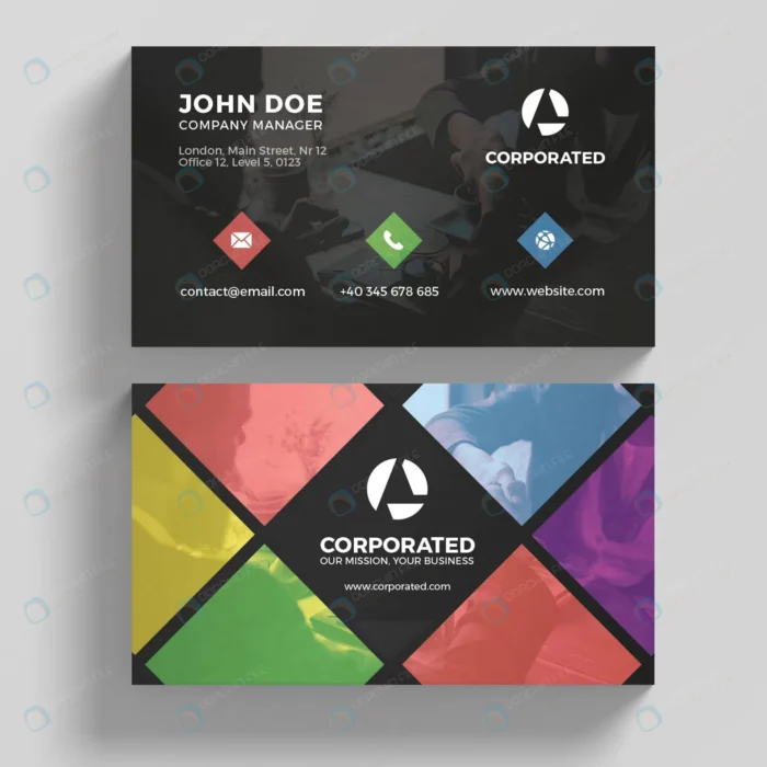 colorful business card crcc67d5fd6 size6.89mb - title:کارت ویزیت لایه باز با تم چند رنگ - اورچین فایل - format:PSD - فتوشاپ - sku:crcc67d5fd6 - keywords: p_id:56433