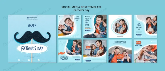 colorful fathers day instagram post collection crce8e1cacc size282.07mb - title:قالب پست اینستاگرام با موضوع روز پدر - اورچین فایل - format:PSD - فتوشاپ - sku:crce8e1cacc - keywords: p_id:91457