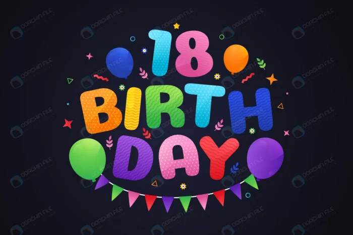 colorful happy 18th birthday background crc9c0783df size1.61mb 1 - title:دانلود وکتور جشن تولد - اورچین فایل - format:EPS - وکتور - sku:crc9c0783df - keywords: p_id:34663