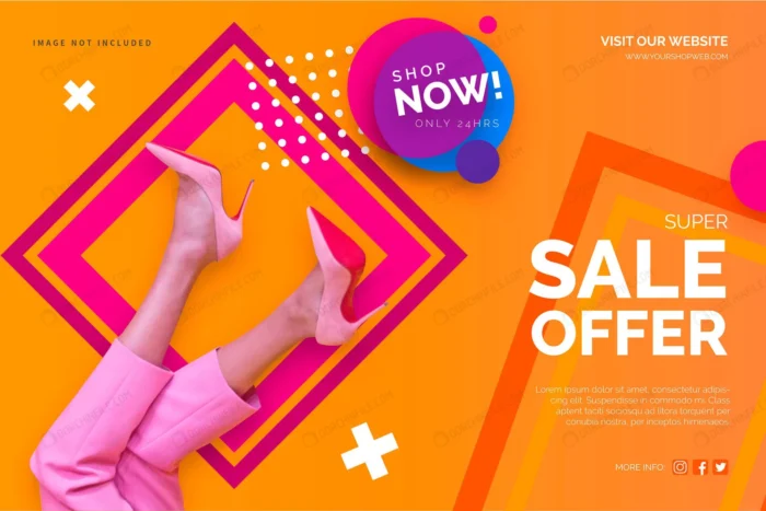 colorful sale banner template crc94314dea size5.89mb - title:بنر با موضوع فروش محصول - اورچین فایل - format:EPS - وکتور - sku:crc94314dea - keywords:بنر با موضوع فروش محصول p_id:104057