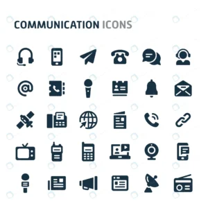 communication icon set fillio black icon series rnd669 frp6169345 - title:Home - اورچین فایل - format: - sku: - keywords: p_id:18