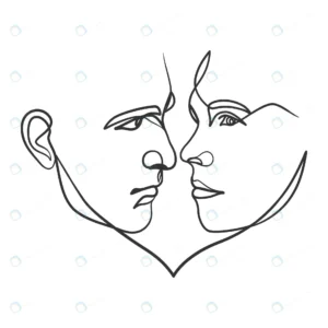 continuous line art drawing couple line art man w crc7ab4a3b3 size0.37mb - title:Home - اورچین فایل - format: - sku: - keywords: p_id:18