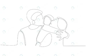 continuous line drawing happy family profile vect crca689268b size0.63mb - title:Home - اورچین فایل - format: - sku: - keywords: p_id:18