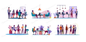 corporate discussion illustration set crcadaf960f size4.45mb - title:Home - اورچین فایل - format: - sku: - keywords: p_id:18