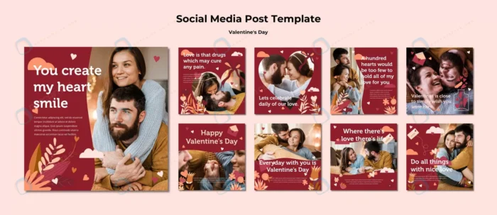couple happy valentine s day instagram post templ crc0a172dce size186.73mb 1 - title:پست اینستاگرام ولنتاین - اورچین فایل - format:PSD - فتوشاپ - sku:crc0a172dce - keywords: p_id:45590