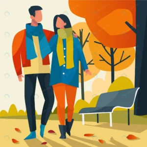 couple walking autumn illustration crc9e701e60 size730.45kb - title:Home - اورچین فایل - format: - sku: - keywords: p_id:18