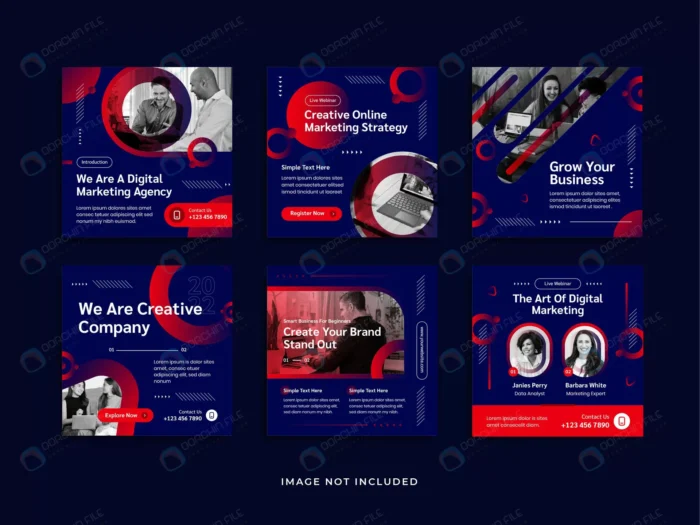 creative business marketing instagram post rnd400 frp28727413 - title:قالب پست اینستاگرام تجاری و بازاریابی - اورچین فایل - format:EPS - وکتور - sku:frp28727413 - keywords: p_id:66901