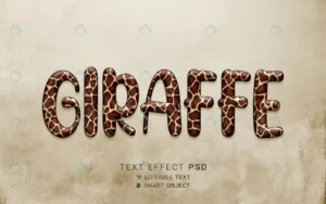 creative giraffe text effect crc82b7493b size70.64mb - title:Home - اورچین فایل - format: - sku: - keywords: p_id:18