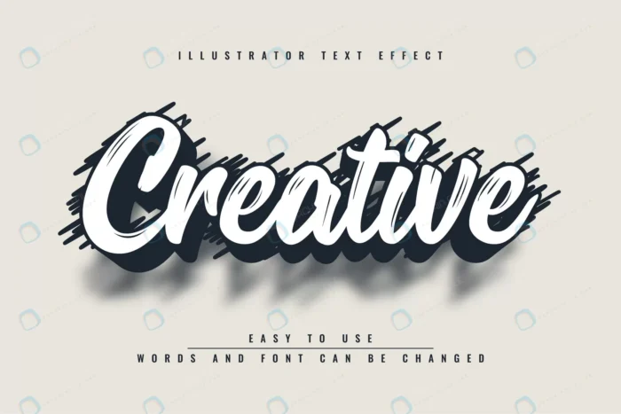 creative illustrator editable text effect crc1807d34c size2.25mb - title:تکست افکت با پس زمینه خط خطی - اورچین فایل - format:EPS - وکتور - sku:crc1807d34c - keywords: p_id:86979