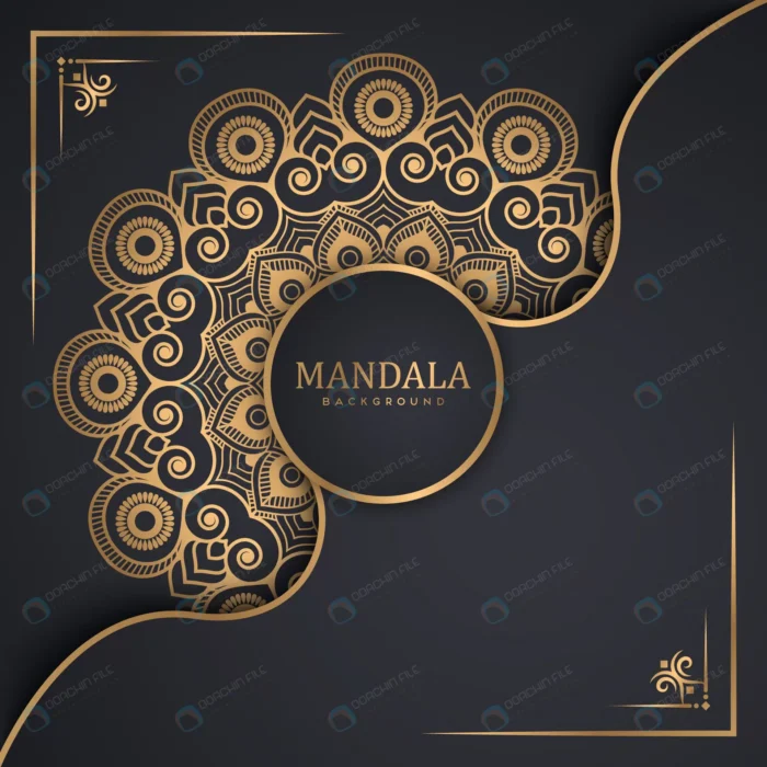 creative luxury mandala background design crc79346f53 size14.24mb 1 - title:وکتور ماندالا مشکی و طلایی - اورچین فایل - format:EPS - وکتور - sku:crc79346f53 - keywords: p_id:52896