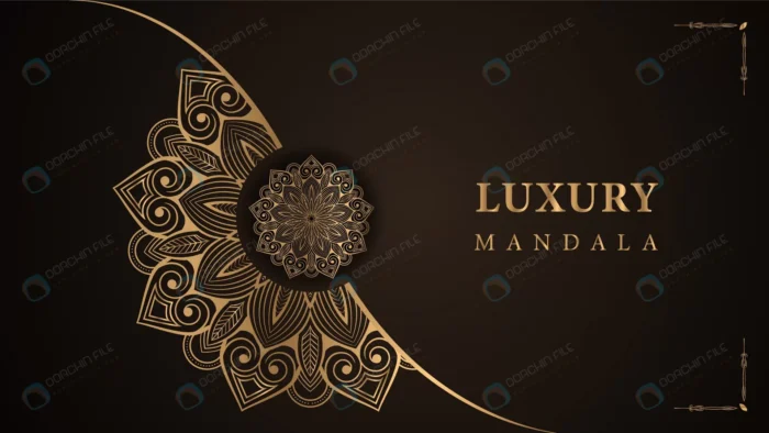 creative luxury mandala background ornamental wit crc152229a8 size3.08mb 1 - title:وکتور ماندالا لوکس قهوه ای و طلایی - اورچین فایل - format:EPS - وکتور - sku:crc152229a8 - keywords: p_id:52902