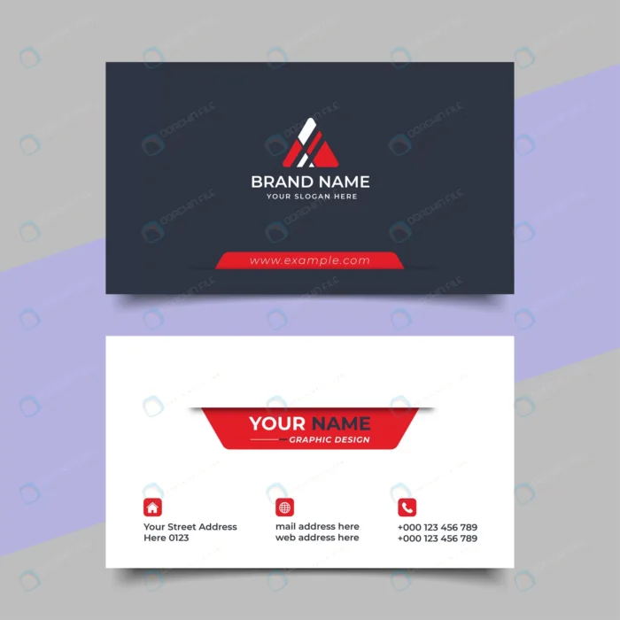 creative modern professional business card templat rnd272 frp28565229 - title:قالب آماده کارت ویزیت تجاری - اورچین فایل - format:EPS - وکتور - sku:frp28565229 - keywords: p_id:67441