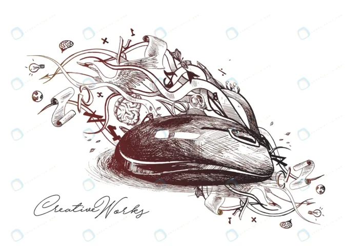 creative mouse design illustration concept creati crcd4661f3f size5.55mb - title:وکتور نقاشی ماوس - اورچین فایل - format:EPS - وکتور - sku:crcd4661f3f - keywords: p_id:87249