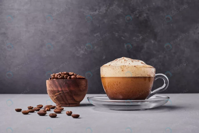 cup cappuccino with coffee beans around crc3996cb18 - title:عکس استوک فنجان کاپوچینو - اورچین فایل - format:JPG - استوک - sku:crc3996cb18 - keywords: p_id:35269