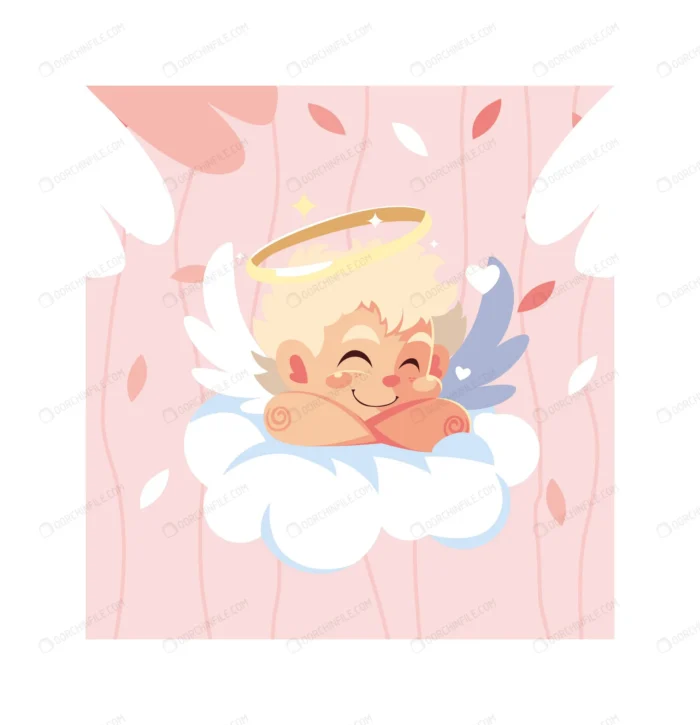 cupid angel sleeping cloud valentines day crc4100671f size2.58mb - title:وکتور فرشته عشق بر روی ابر - اورچین فایل - format:EPS - وکتور - sku:crc4100671f - keywords:وکتور فرشته عشق بر روی ابر p_id:105513