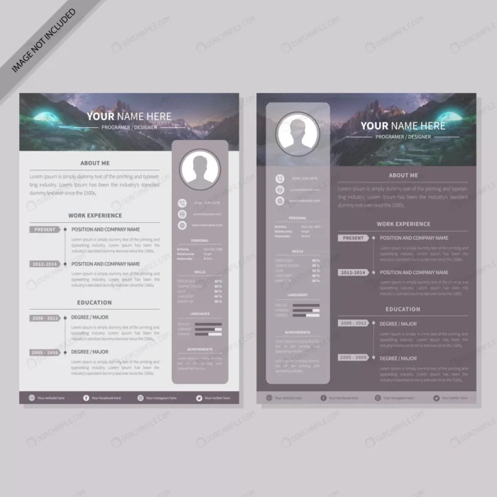 curriculum vitae design 2 crcbb99ec3e size4.70mb - title:قالب رزومه کاری شیک - اورچین فایل - format:EPS - وکتور - sku:crcbb99ec3e - keywords:قالب رزومه کاری شیک p_id:101579