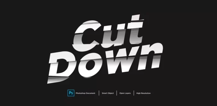 cut down text effect design - title:دانلود تکست افکت چند لایه کات شده با طراحی مدرن برای فتوشاپ - اورچین فایل - format:PSD - فتوشاپ - sku:4875 - keywords: p_id:30510