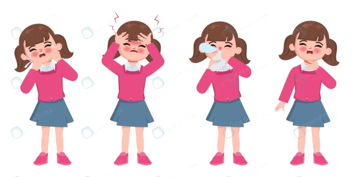 cute animation children sick with discomfort symp crcb7ddd452 size2.84mb 2 1 - title:وکتور کاراکتر دختر بیمار - اورچین فایل - format:EPS - وکتور - sku:crcb7ddd452 - keywords: p_id:43539