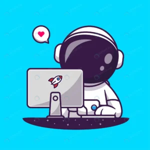 cute astronaut working with computer cartoon vect crcce0a506a size1.23mb - title:Home - اورچین فایل - format: - sku: - keywords: p_id:18