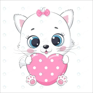 cute baby kitty with heart cartoon vector illustr crc0606c200 size1.58mb - title:Home - اورچین فایل - format: - sku: - keywords: p_id:18