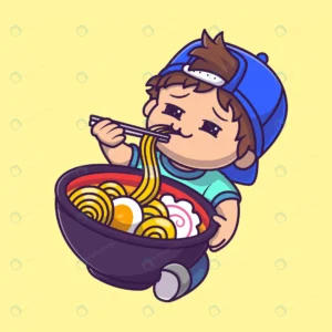 cute boy eating ramen noodle cartoon vector icon crc86b2831c size1.39mb - title:Home - اورچین فایل - format: - sku: - keywords: p_id:18