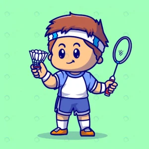 cute boy playing badminton cartoon vector icon il crcaacdb33f size2.05mb - title:Home - اورچین فایل - format: - sku: - keywords: p_id:18