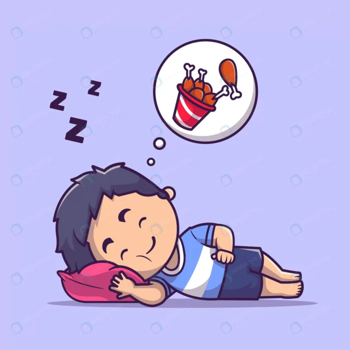 cute boy sleeping dream fried chicken cartoon vec crc7a0322b3 size1.59mb - title:وکتور کاراکتر پسر خوابالو - اورچین فایل - format:EPS - وکتور - sku:crc7a0322b3 - keywords: p_id:61708