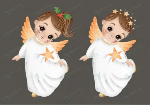 cute cartoon christmas angels boy girl with stars crcc0538acc size29.35mb 1 - title:Home - اورچین فایل - format: - sku: - keywords: p_id:18