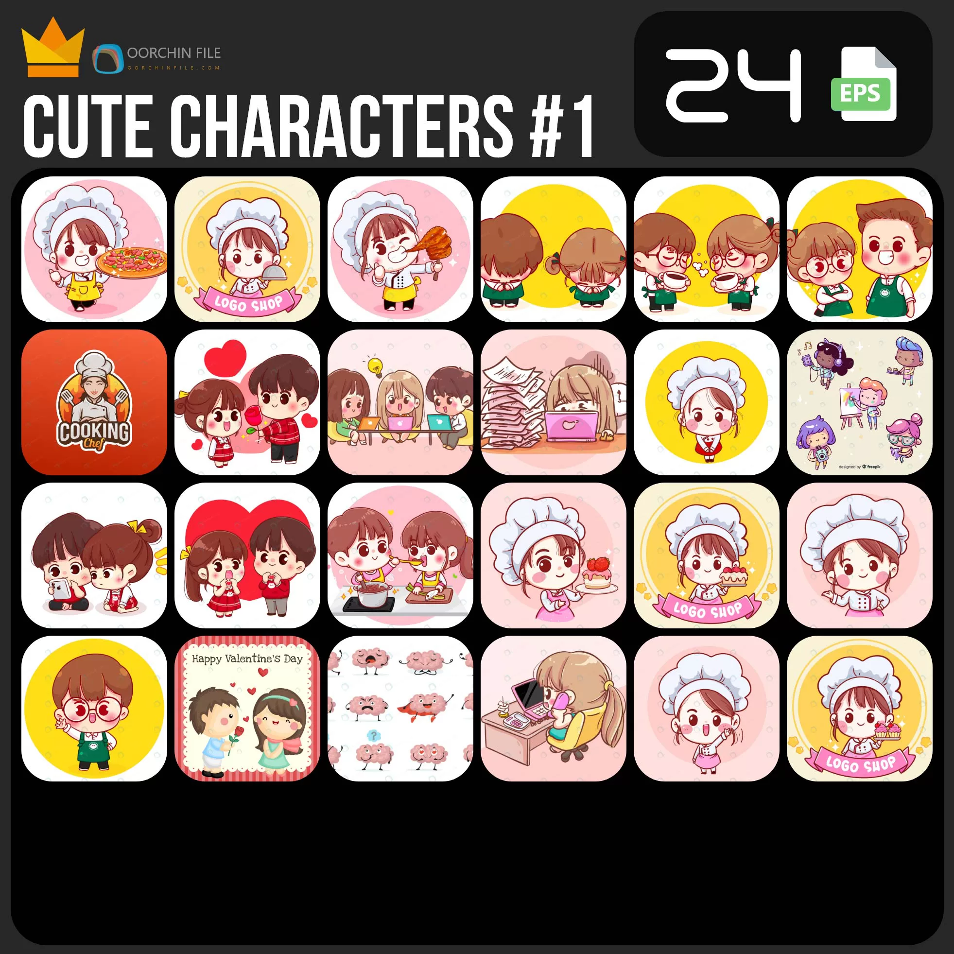 cute character 1b - title:Home - اورچین فایل - format: - sku: - keywords: p_id:18