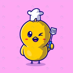 cute chick chef holding spatula cartoon vector ic crc74eb63d4 size0.93mb - title:Home - اورچین فایل - format: - sku: - keywords: p_id:18