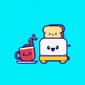 cute coffee with toaster bread cartoon vector ill crc0c67b3b9 size0.47mb - title:Home - اورچین فایل - format: - sku: - keywords: p_id:18