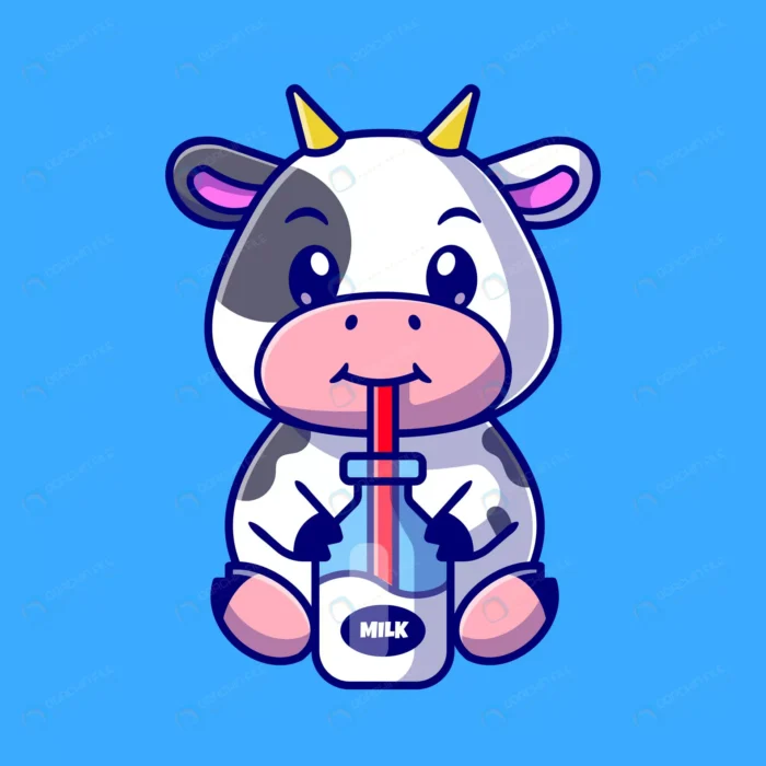 cute cow drink milk cartoon vector icon illustrat crca7d34b5f size1.03mb - title:وکتور گاو در حال نوشیدن شیر - اورچین فایل - format:EPS - وکتور - sku:crca7d34b5f - keywords: p_id:77703