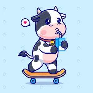 cute cow drinking milk skateboard cartoon vector crc848d008c size1.68mb - title:Home - اورچین فایل - format: - sku: - keywords: p_id:18