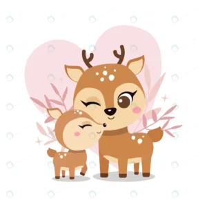 cute deer mother with child illustration crc078d42c2 size1.26mb - title:Home - اورچین فایل - format: - sku: - keywords: p_id:18