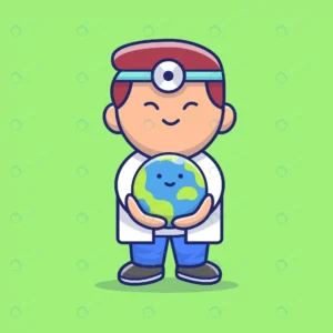 cute doctor save cute earth icon illustration cor crc65333697 size0.58mb - title:Home - اورچین فایل - format: - sku: - keywords: p_id:18